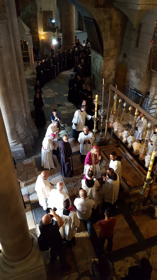 טקס הקורפוס כריסטי בכנסיית הקבר